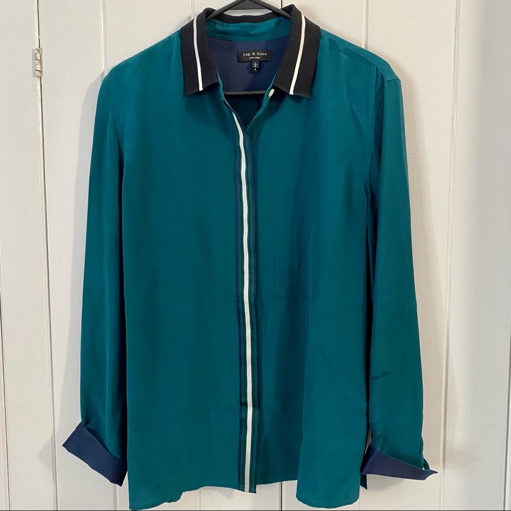 Rag & Bone Silk Button Down